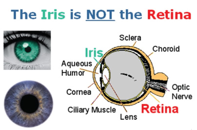 biometric patient identification system custom reference and resource center iris VS retina