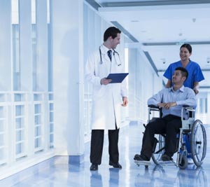 doctor patient wheelchair