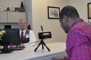 Removing the Word “Scan” from Iris Recognition for Healthcare Biometrics